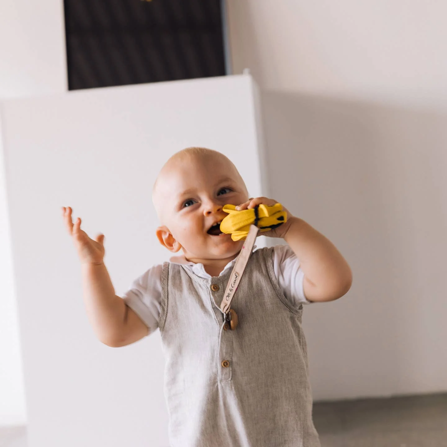 Ana Banana Pop Art Fruit Teether by Oli & Carol - Image 3