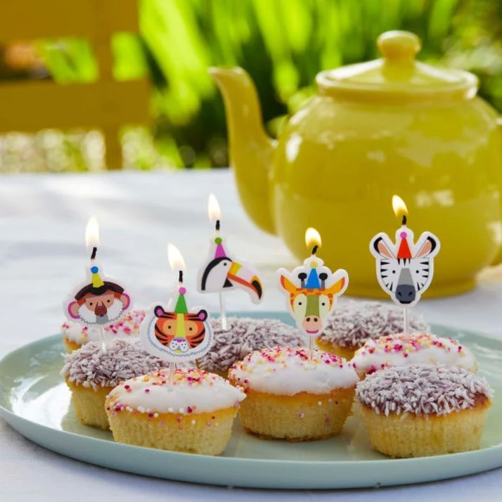 Animal Birthday Candles 5 Pack by Talking Tables - Image 4