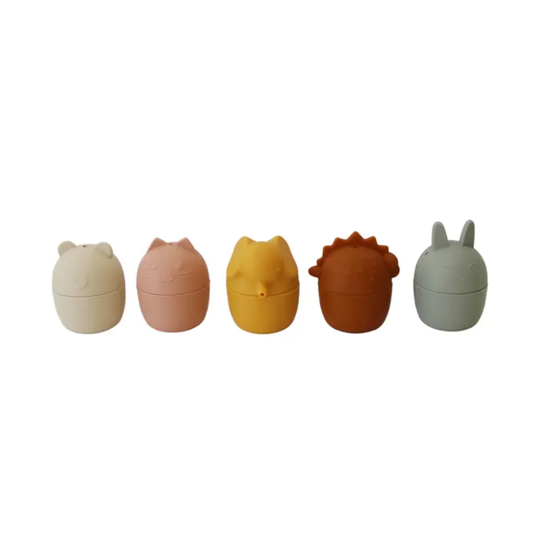Animal Mold Free Silicone Bath Toy Set by Marlowe & Co