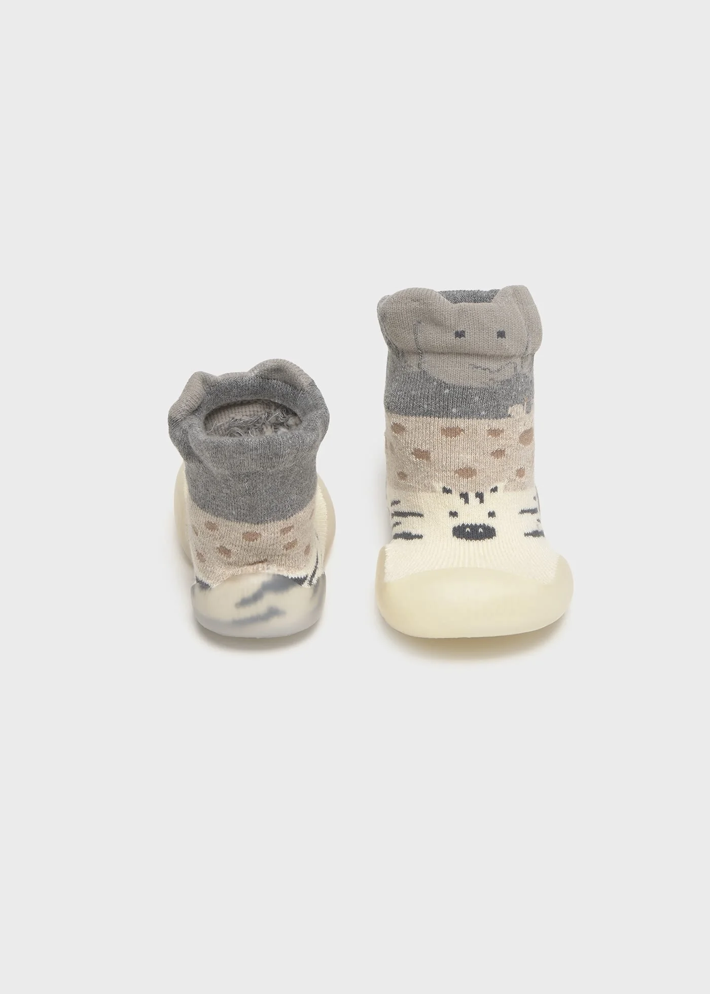 Animal Socks with Flexible Non-Slip Soles - Neutrals by Mayoral - Image 3