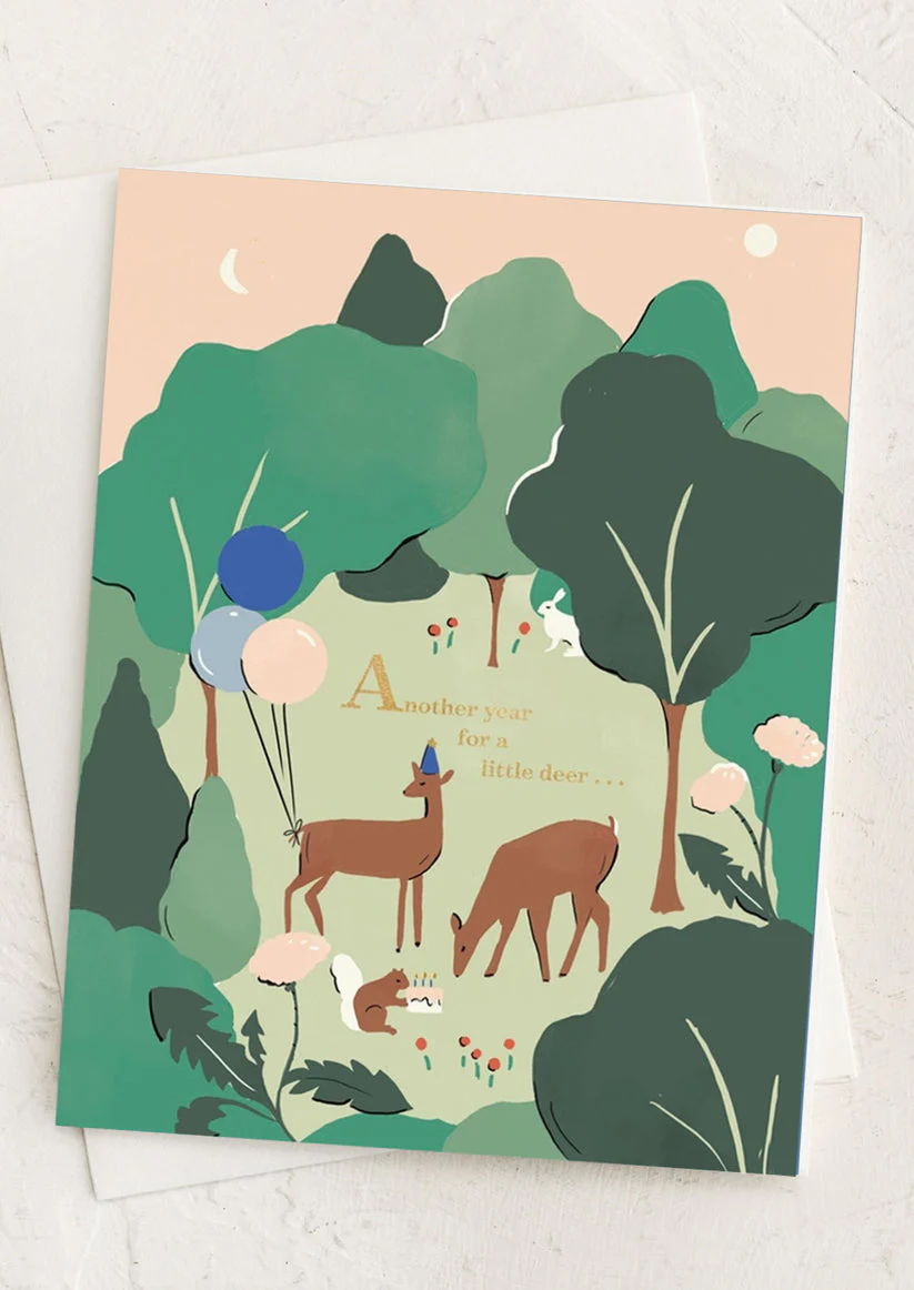 Another Year Little Deer Card by Amy Heitman - Image 2