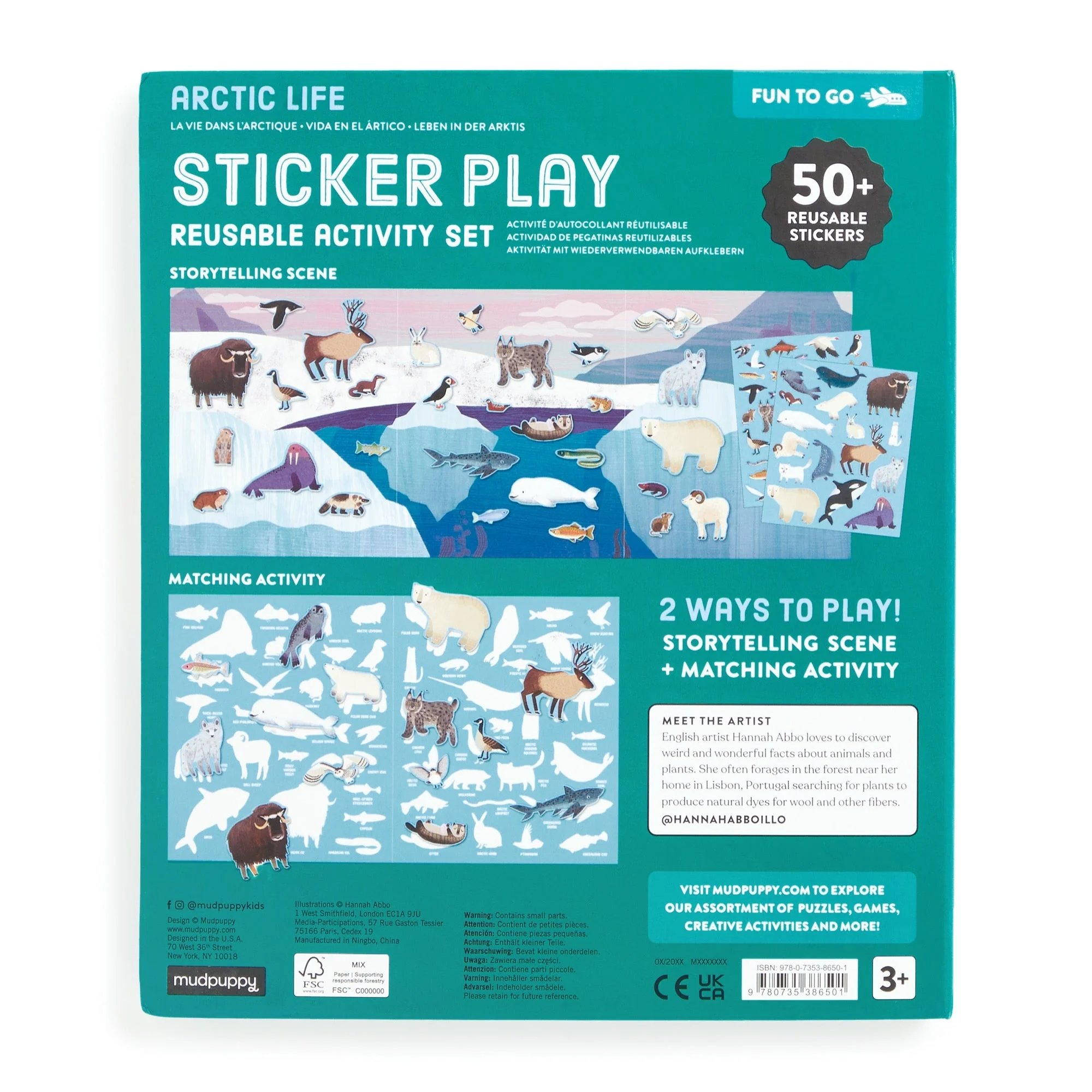 Arctic Life Sticker Play Reusable Activity Set by Mudpuppy - Image 10