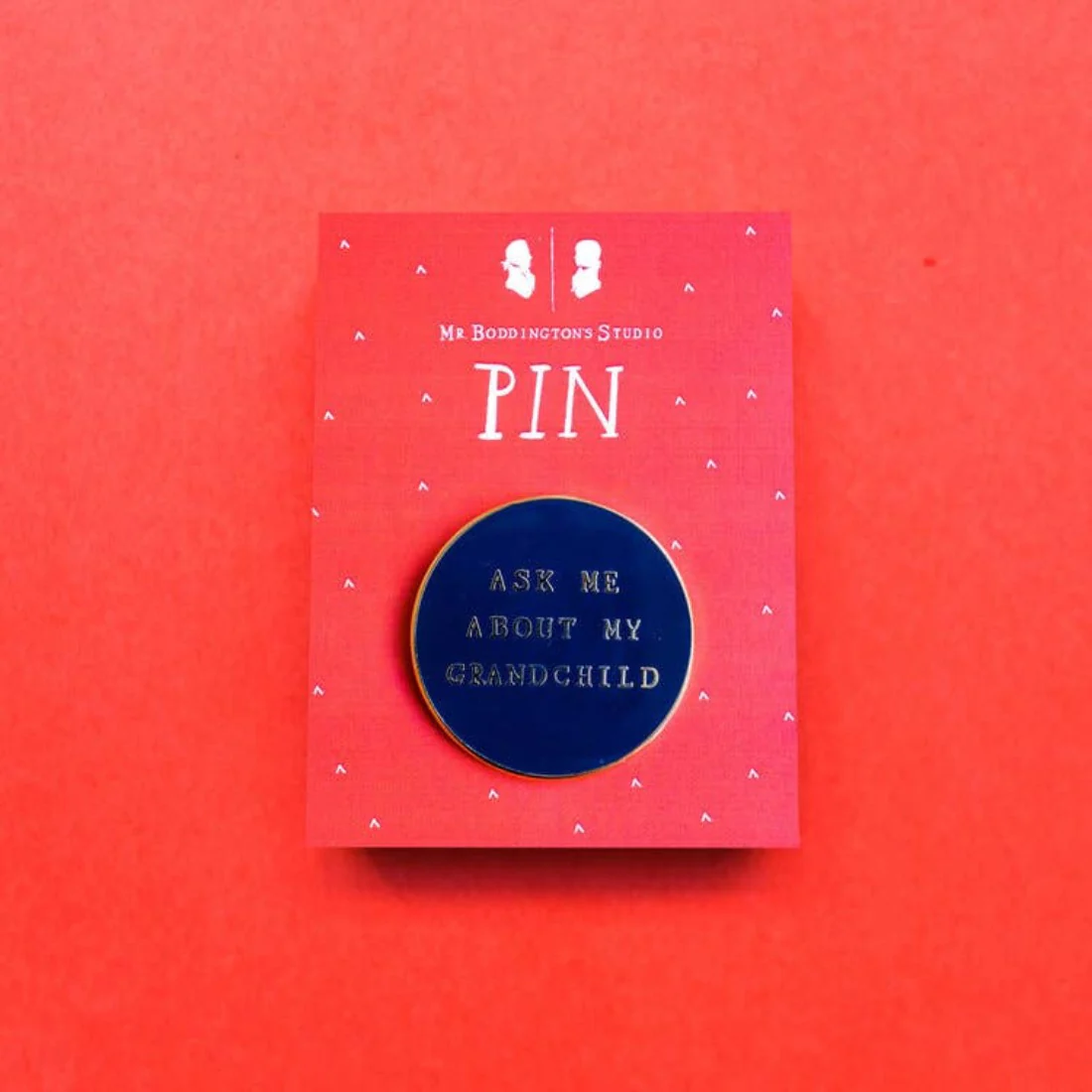 Ask Me About My Grandchild Pin by Mr. Boddington's Studio - Image 2