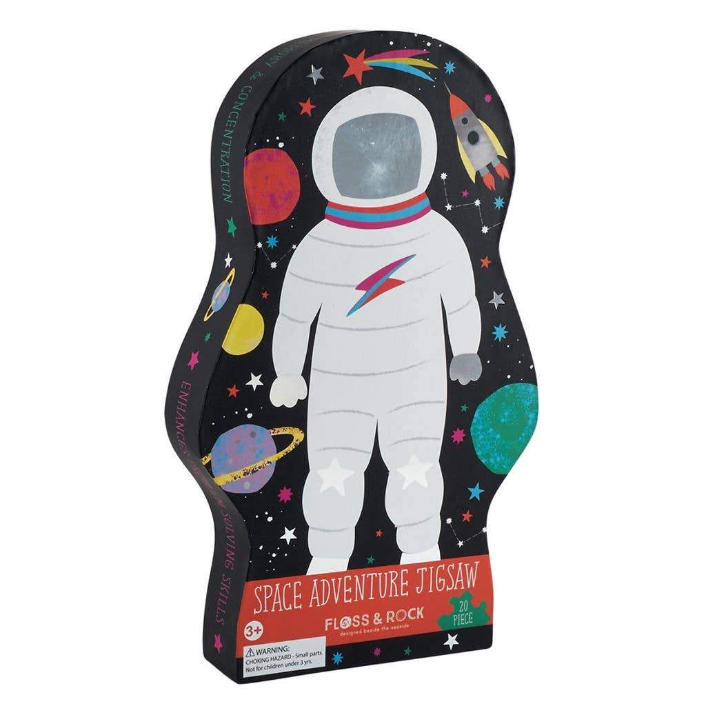 Astronaut in Space Jigsaw - 20 Pieces by Floss & Rock