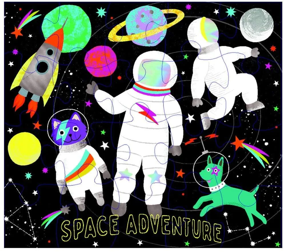 Astronaut in Space Jigsaw - 20 Pieces by Floss & Rock - Image 2