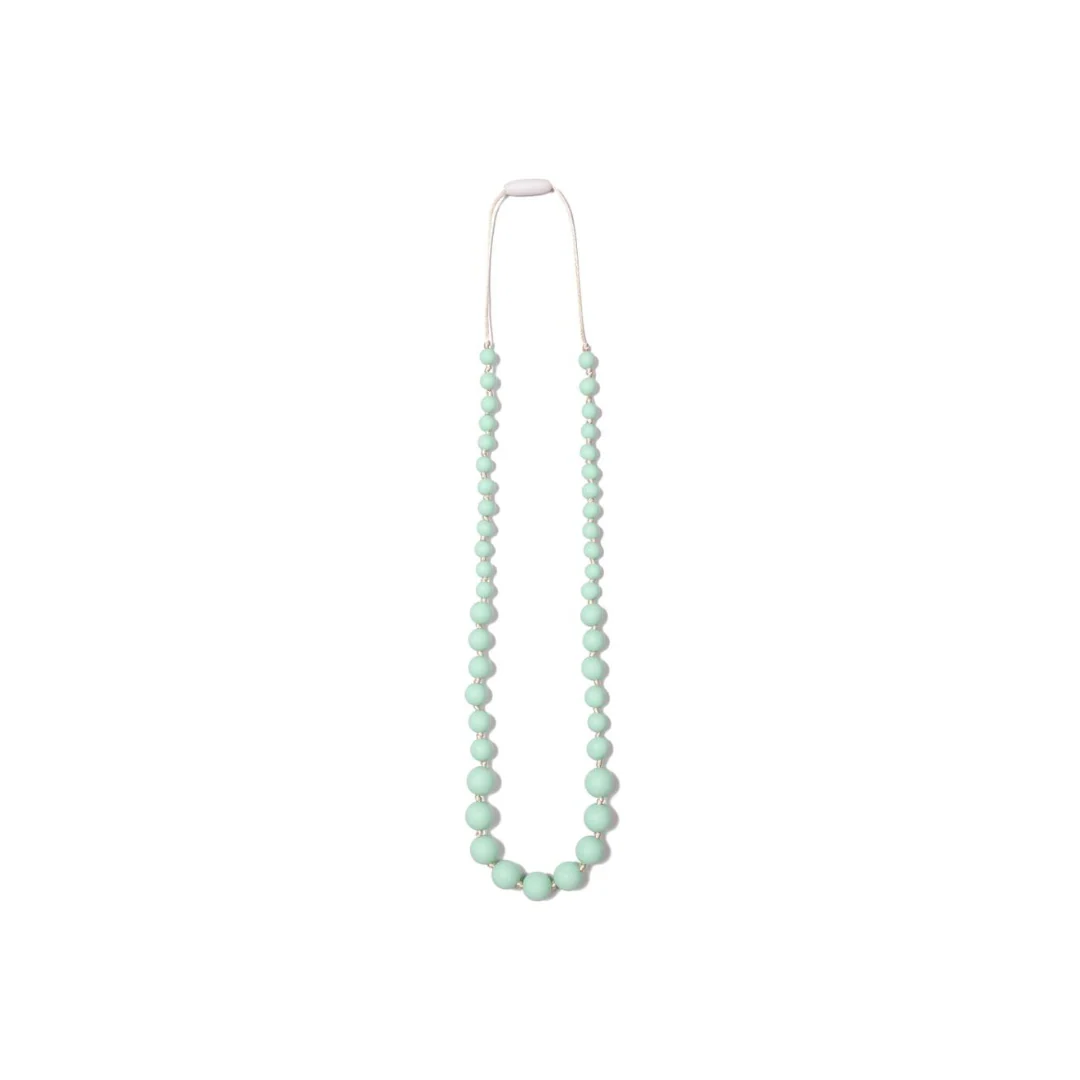 Audrey Teething Necklace - Mint by Goobie Baby
