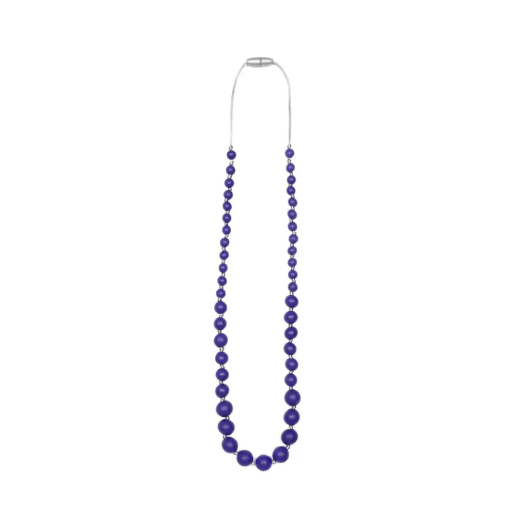 Audrey Teething Necklace - Navy by Goobie Baby