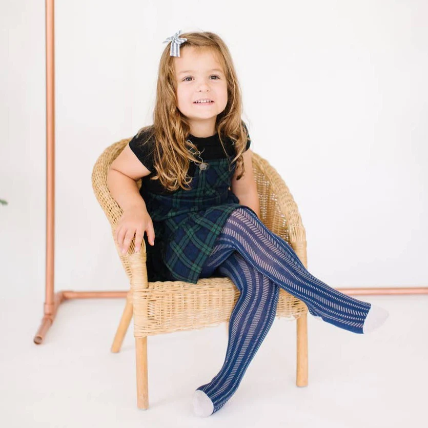 Axis Tights - Navy by Shop Olivia J - FINAL SALE - Image 2
