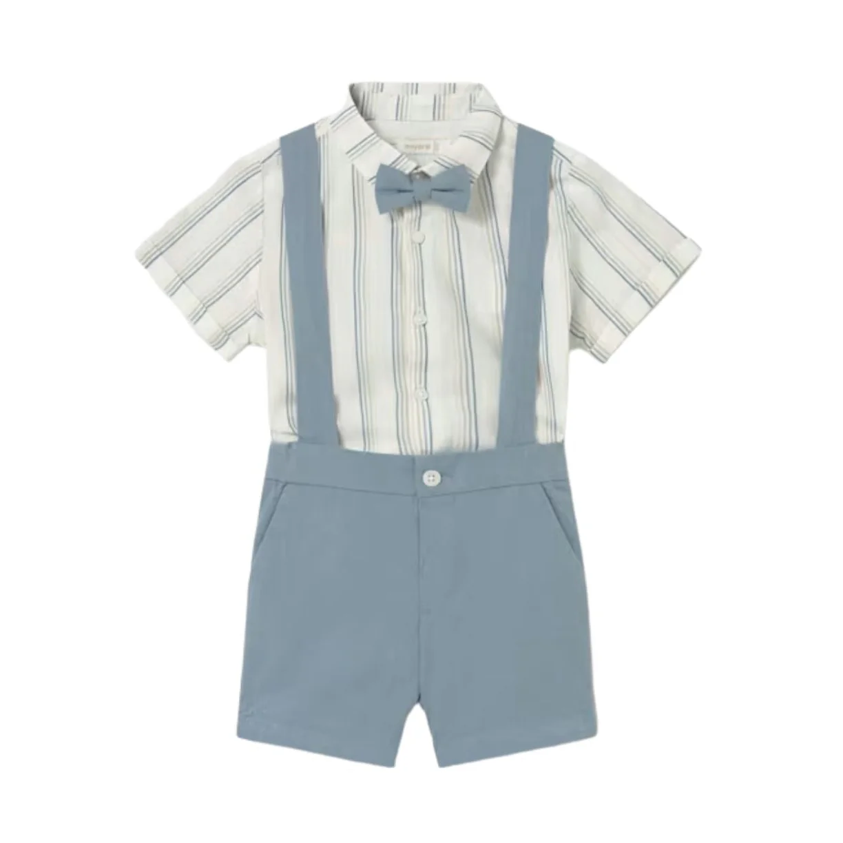 Baby 3 Piece Bermuda Linen Set - Jade by Mayoral
