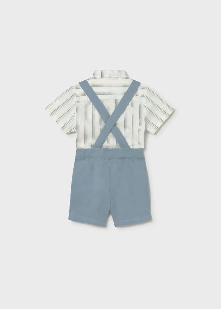 Baby 3 Piece Bermuda Linen Set - Jade by Mayoral - Image 5