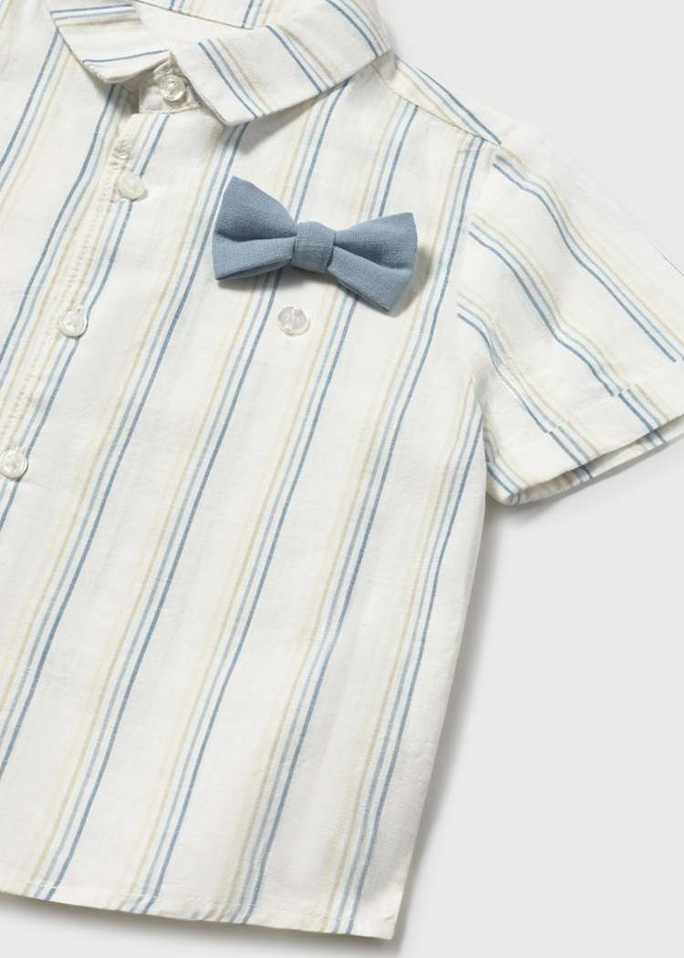 Baby 3 Piece Bermuda Linen Set - Jade by Mayoral - Image 6