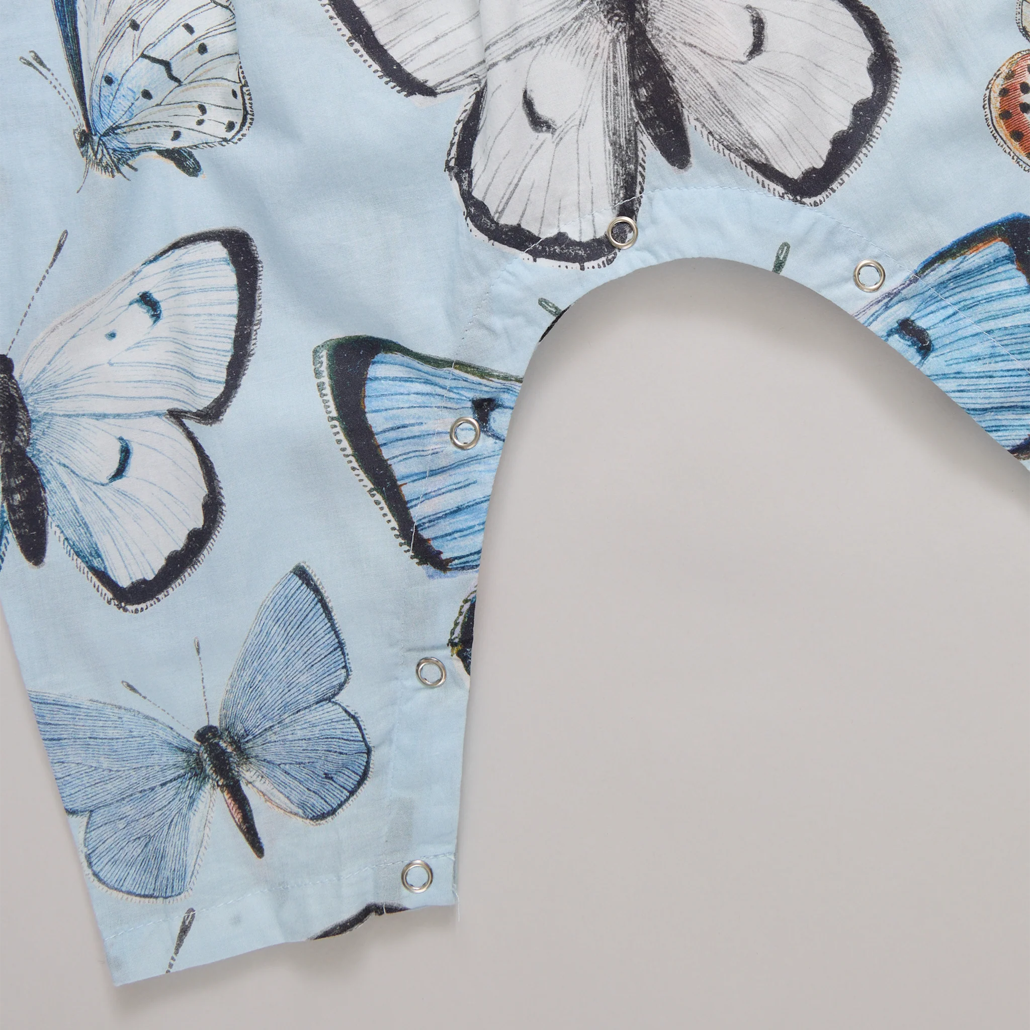 Baby Alexandra Jumper - Blue Vintage Butterﬂies by Pink Chicken - Image 5