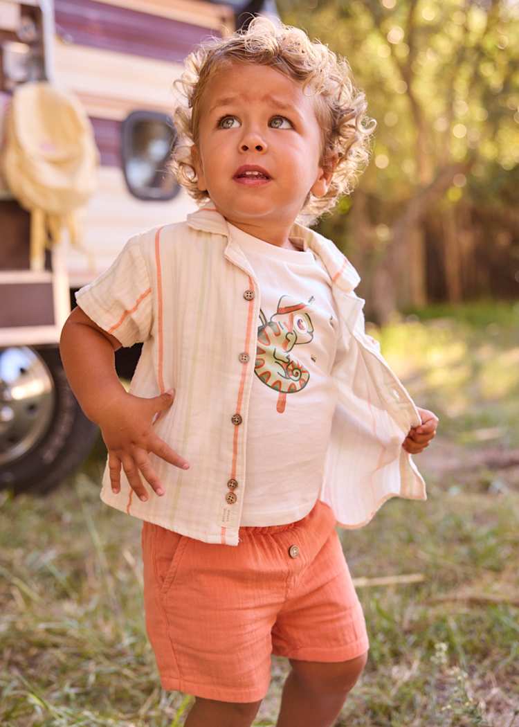 Baby Bambula Shorts - Clay by Mayoral - Image 2