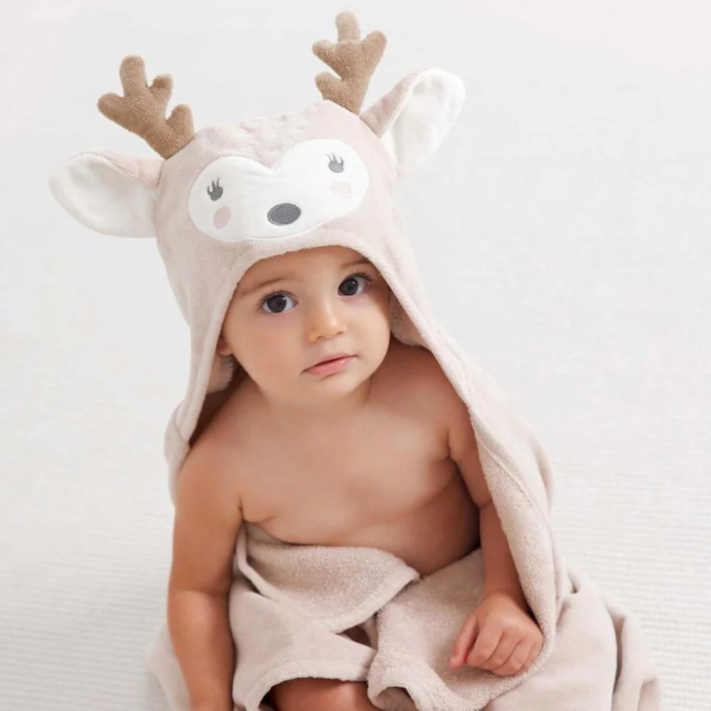 Baby Bath Wrap (0-24M) - Fawn by Elegant Baby - Image 2