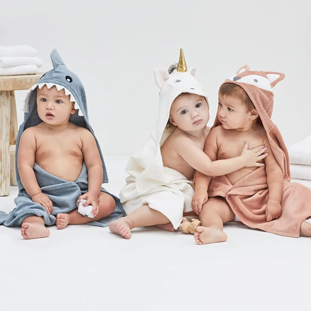 Baby Bath Wrap (0-24M) - Rust Fox by Elegant Baby - Image 3