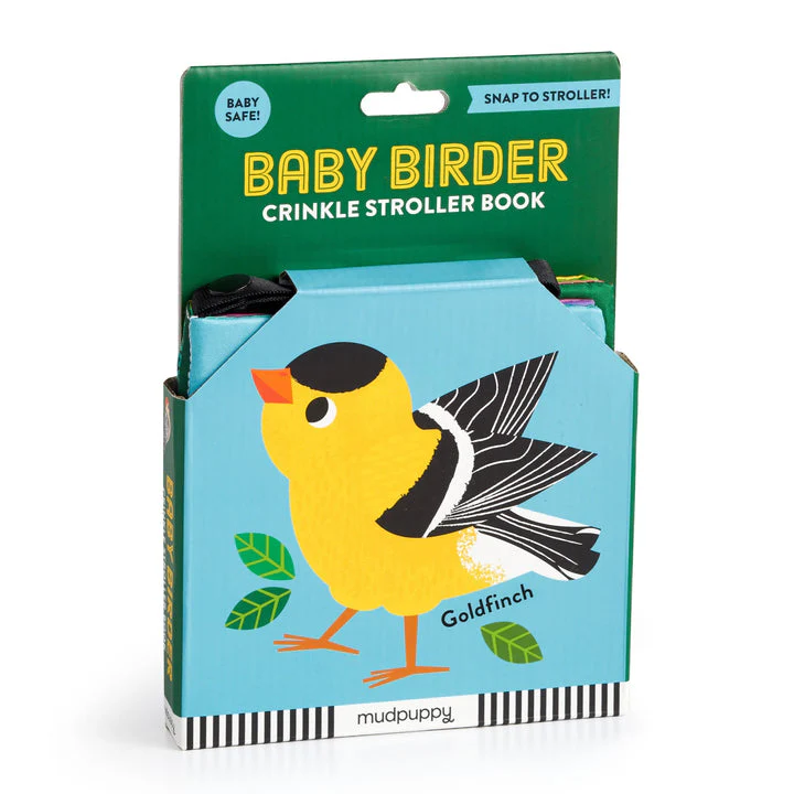 Baby Birder Crinkle Fabric Stroller Book by Mudpuppy - Image 3