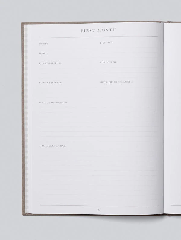 Baby. Birth To Five Years. Journal - Oatmeal by Write to Me - Image 9