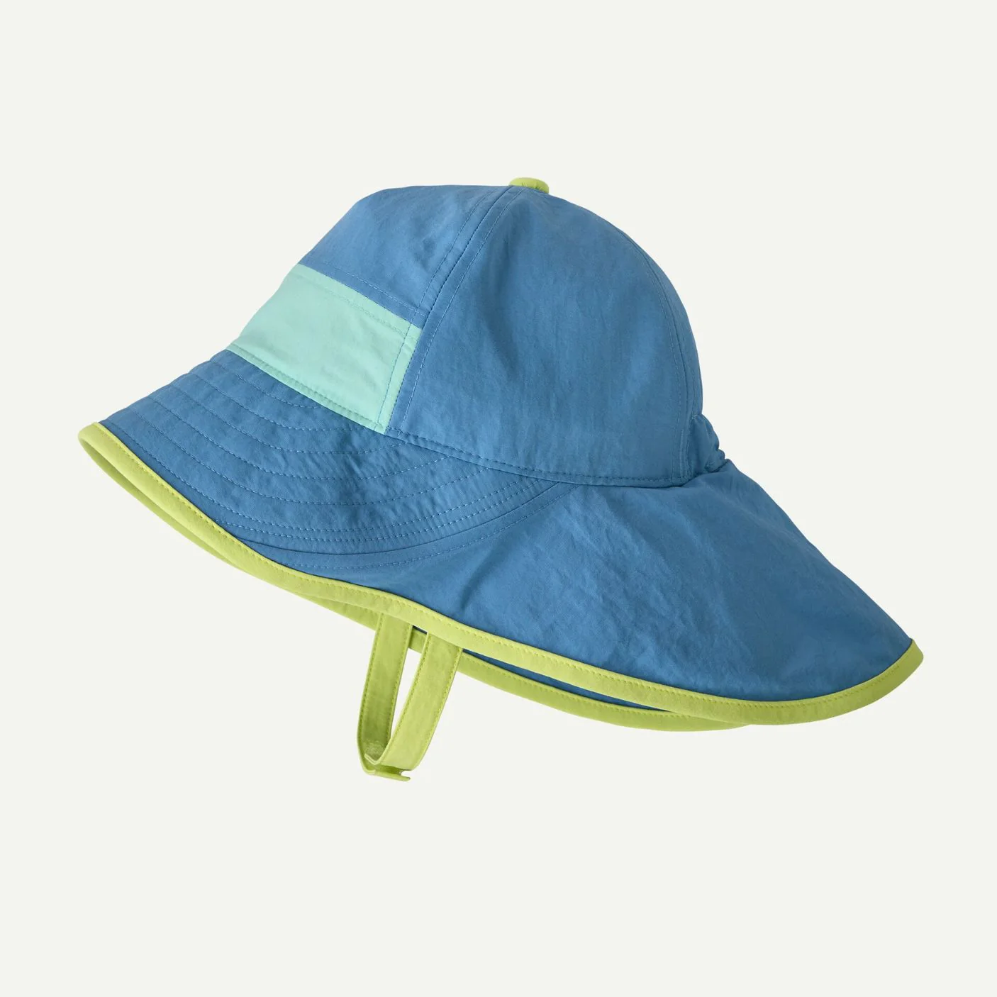 Baby Block-the-Sun Hat - Shore Blue by Patagonia - Image 2
