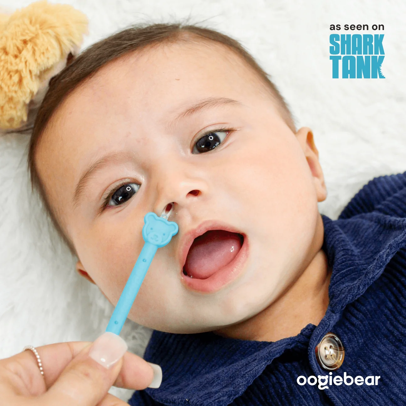 Baby Booger and Ear Wax Picker 2 Pack - Orange + Blue by Oogiebear - Image 2