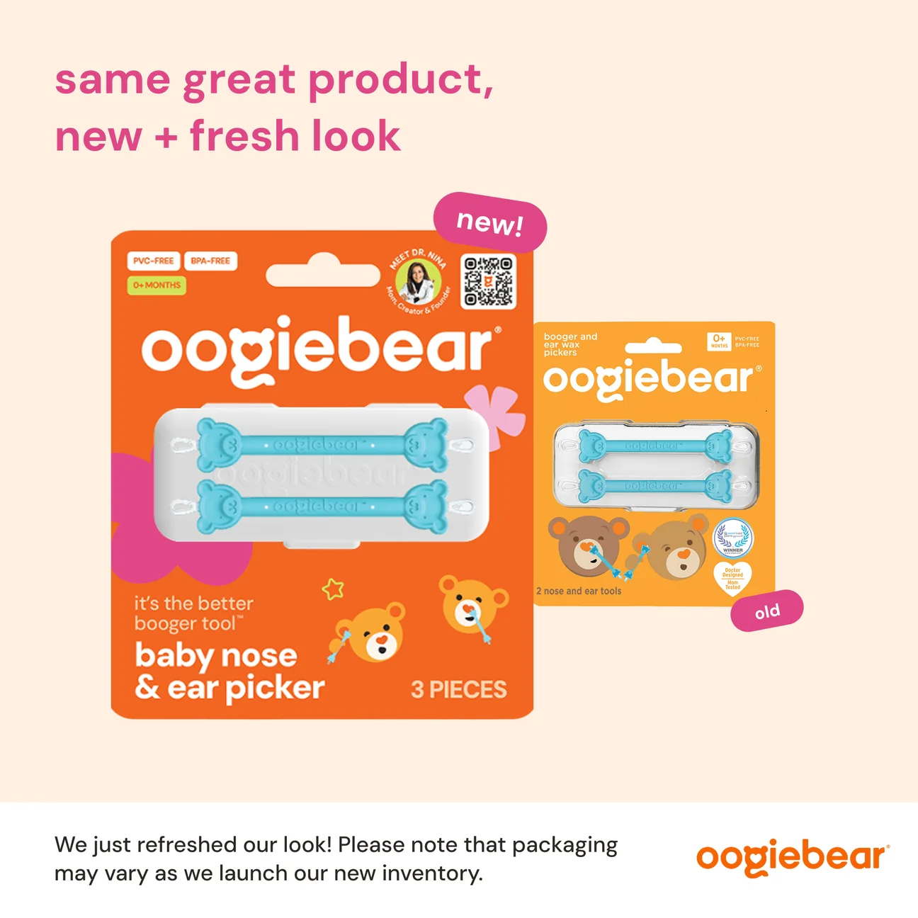 Baby Booger and Ear Wax Picker 2 Pack - Orange + Blue by Oogiebear - Image 5