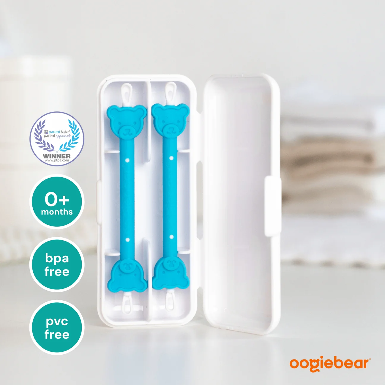 Baby Booger and Ear Wax Picker 2 Pack - Orange + Blue by Oogiebear - Image 6
