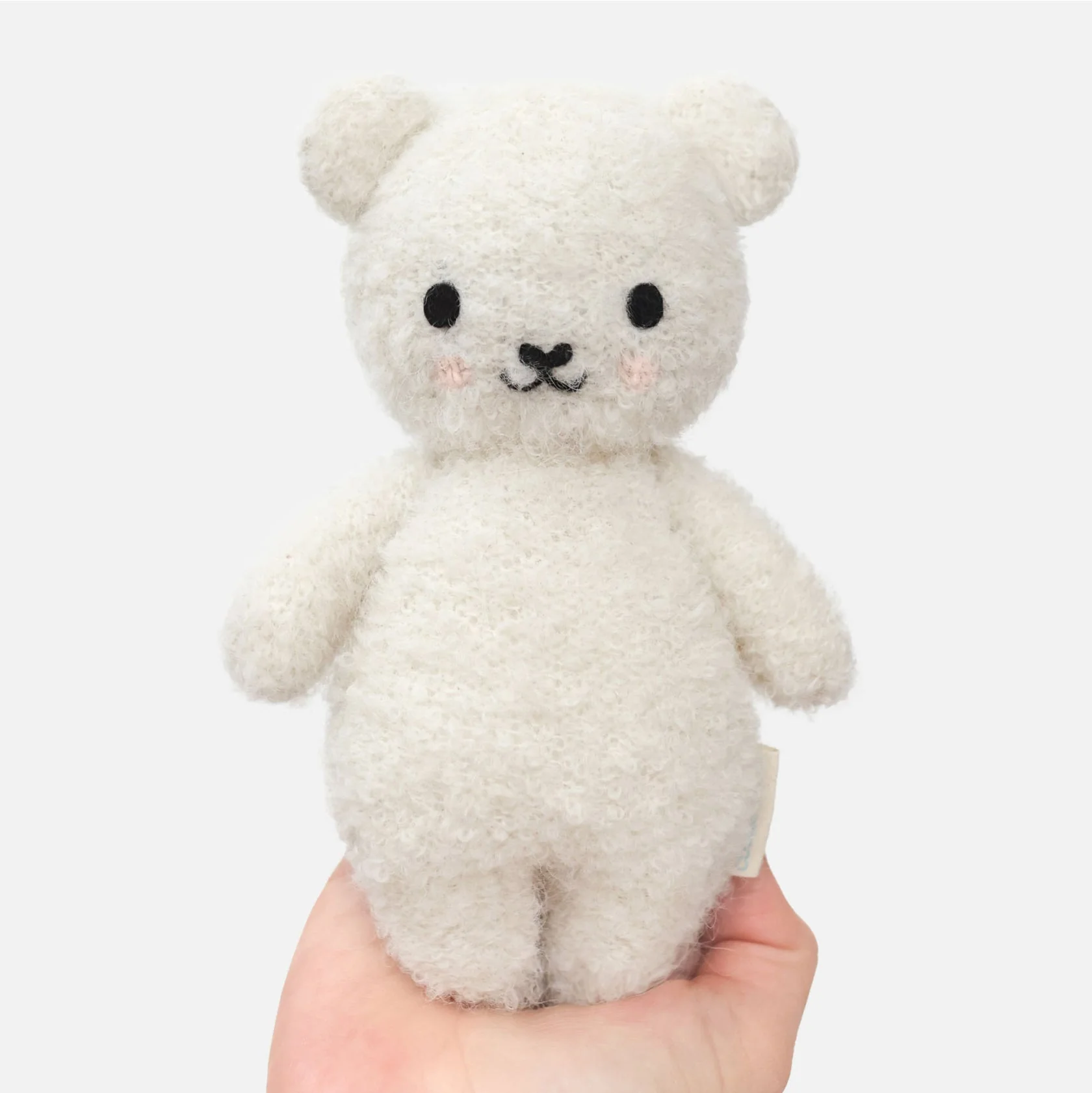 Baby Boucle Bear - Ivory by Cuddle + Kind - Image 2