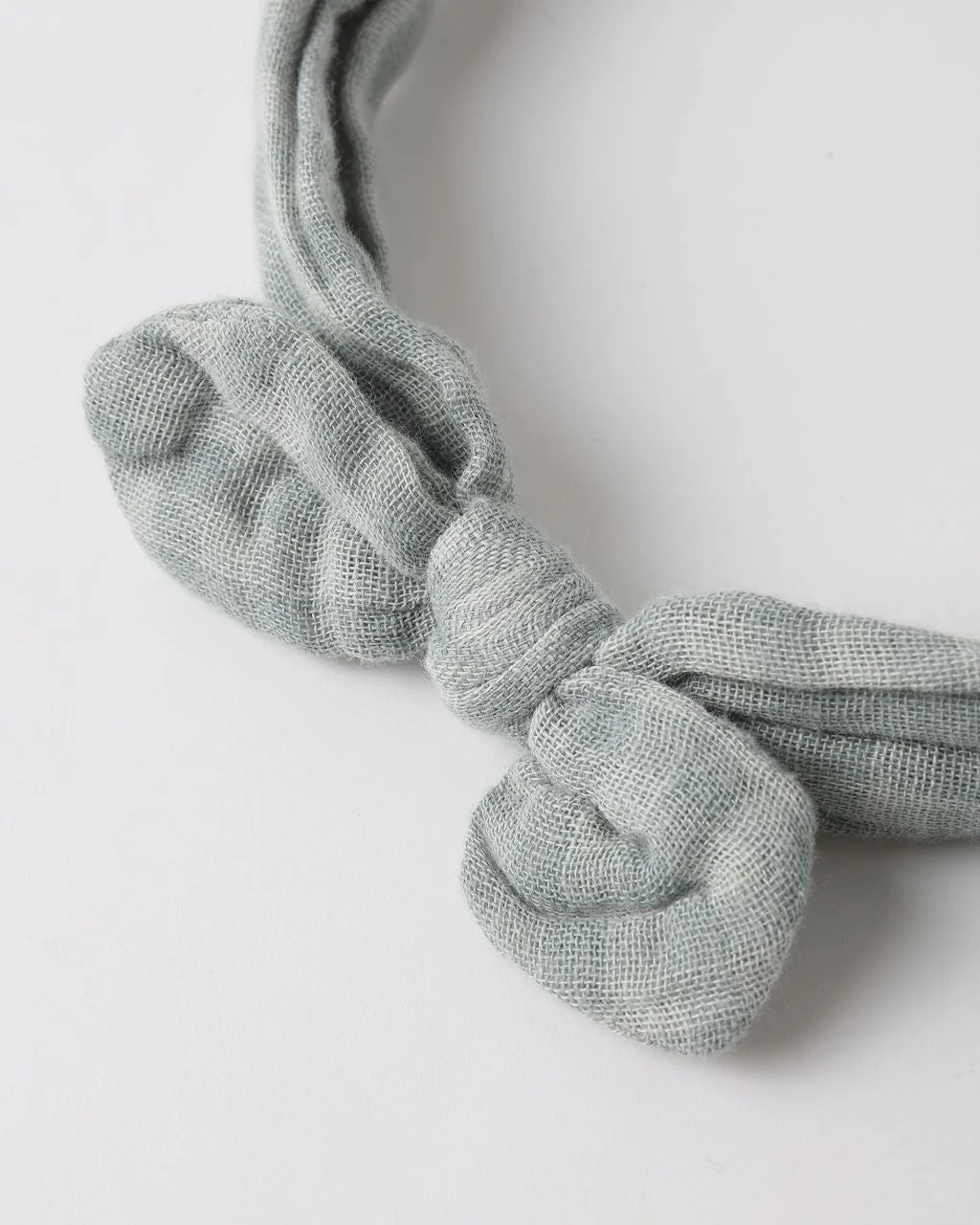 Baby Bow Headband - Green Gingham by Rylee + Cru - Image 4