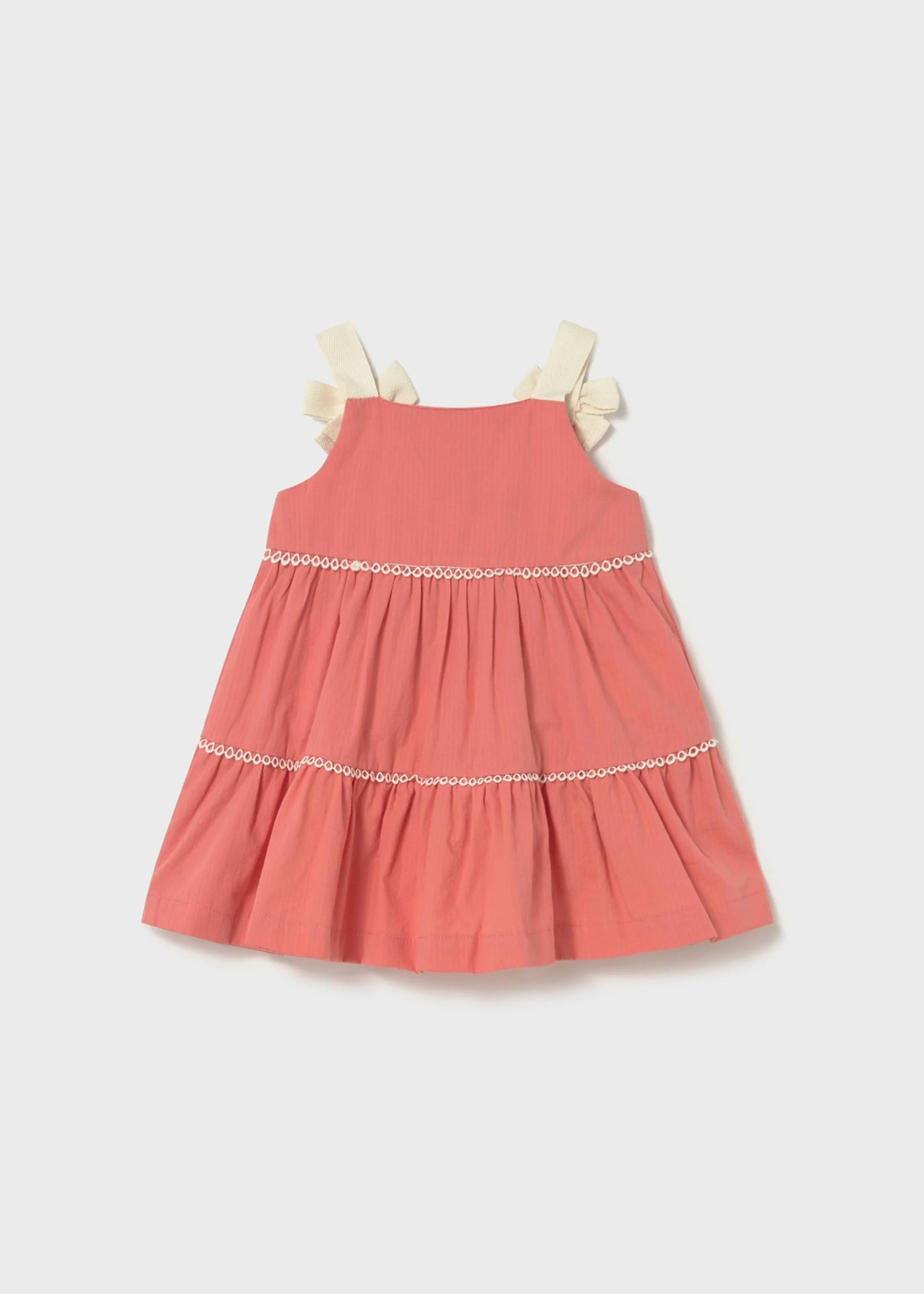 Baby Bow Strap Dress - Flamingo by Mayoral - Image 2