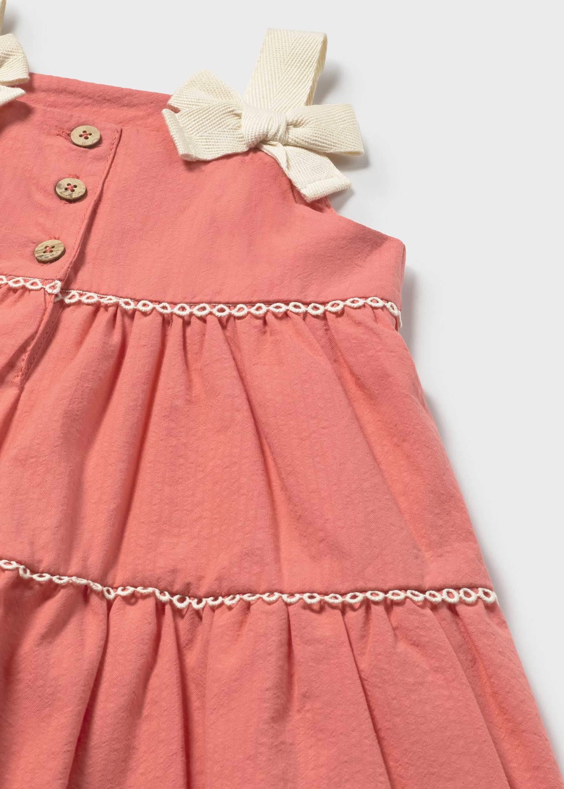 Baby Bow Strap Dress - Flamingo by Mayoral - Image 3