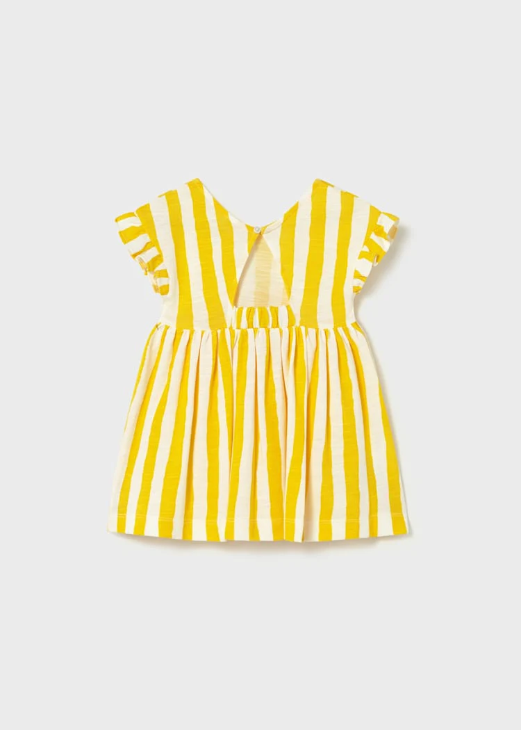 Baby Cotton Stripe Dress - Mimosa by Mayoral - Image 2