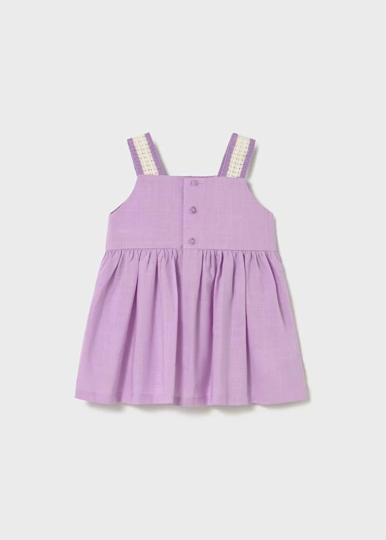Baby Crochet Dress - Lilac by Mayoral - Image 2