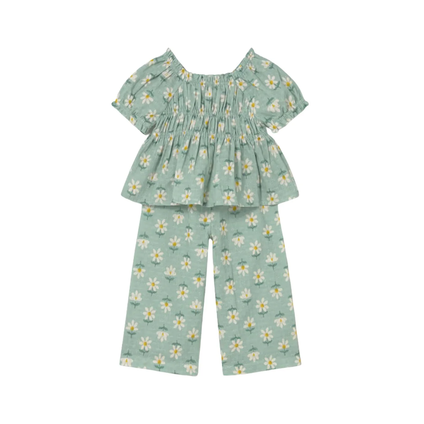 Baby Daisy Blouse and Pant Set - Lake by Mayoral