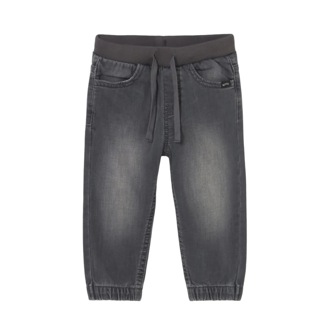 Baby Denim Jogger Pants - Dark Grey by Mayoral - FINAL SALE