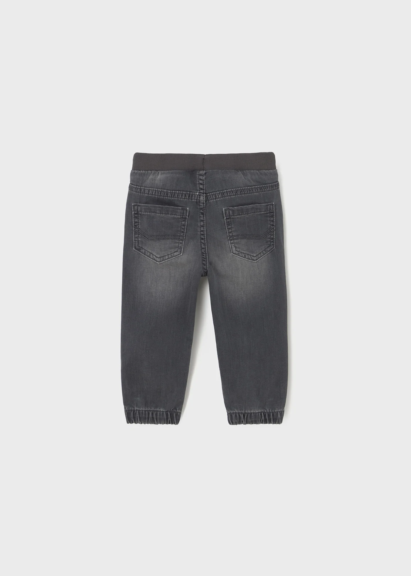 Baby Denim Jogger Pants - Dark Grey by Mayoral - FINAL SALE - Image 3