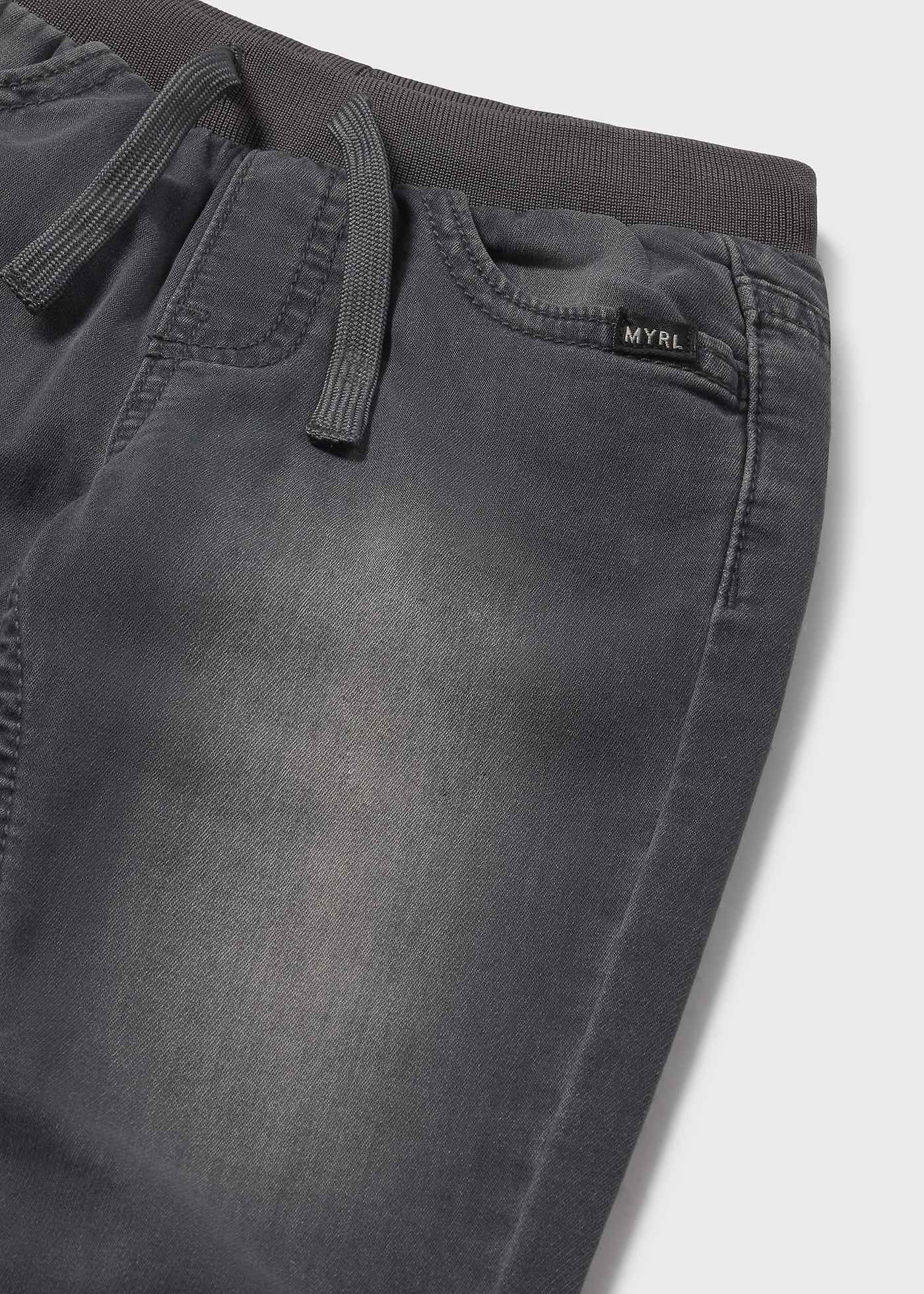 Baby Denim Jogger Pants - Dark Grey by Mayoral - FINAL SALE - Image 5