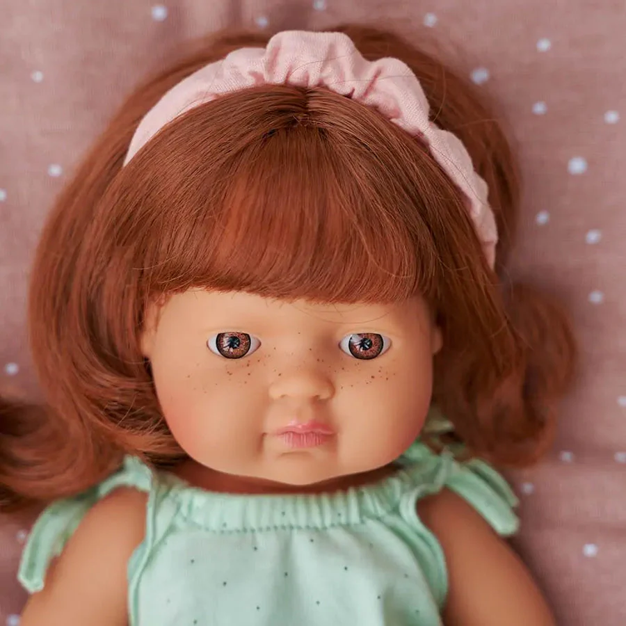 Baby Doll Caucasian Redhead Girl 15" by Miniland - Image 4