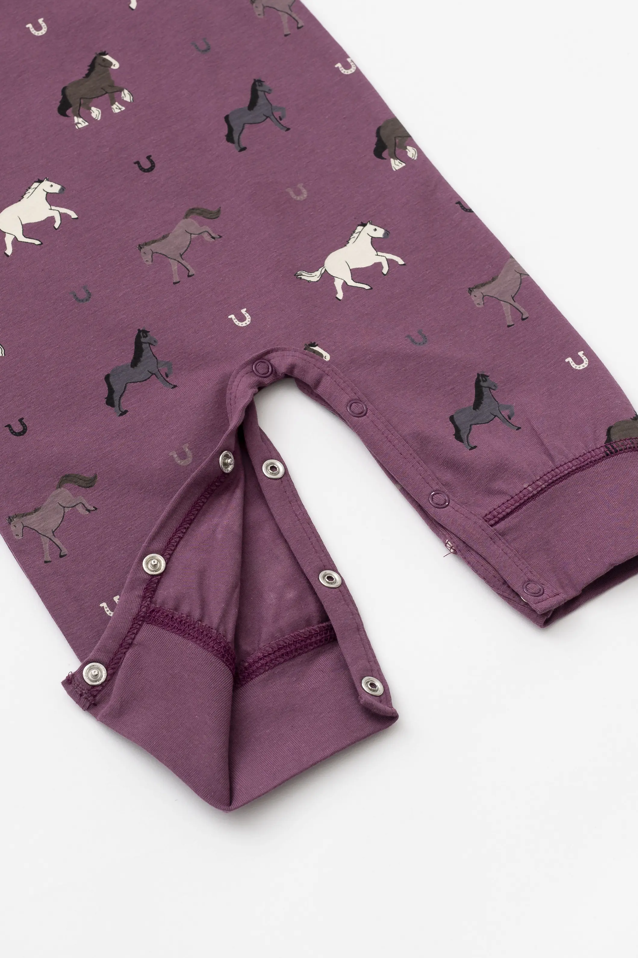 Baby Double Ruffle Romper - Horses by Monica + Andy - FINAL SALE - Image 6