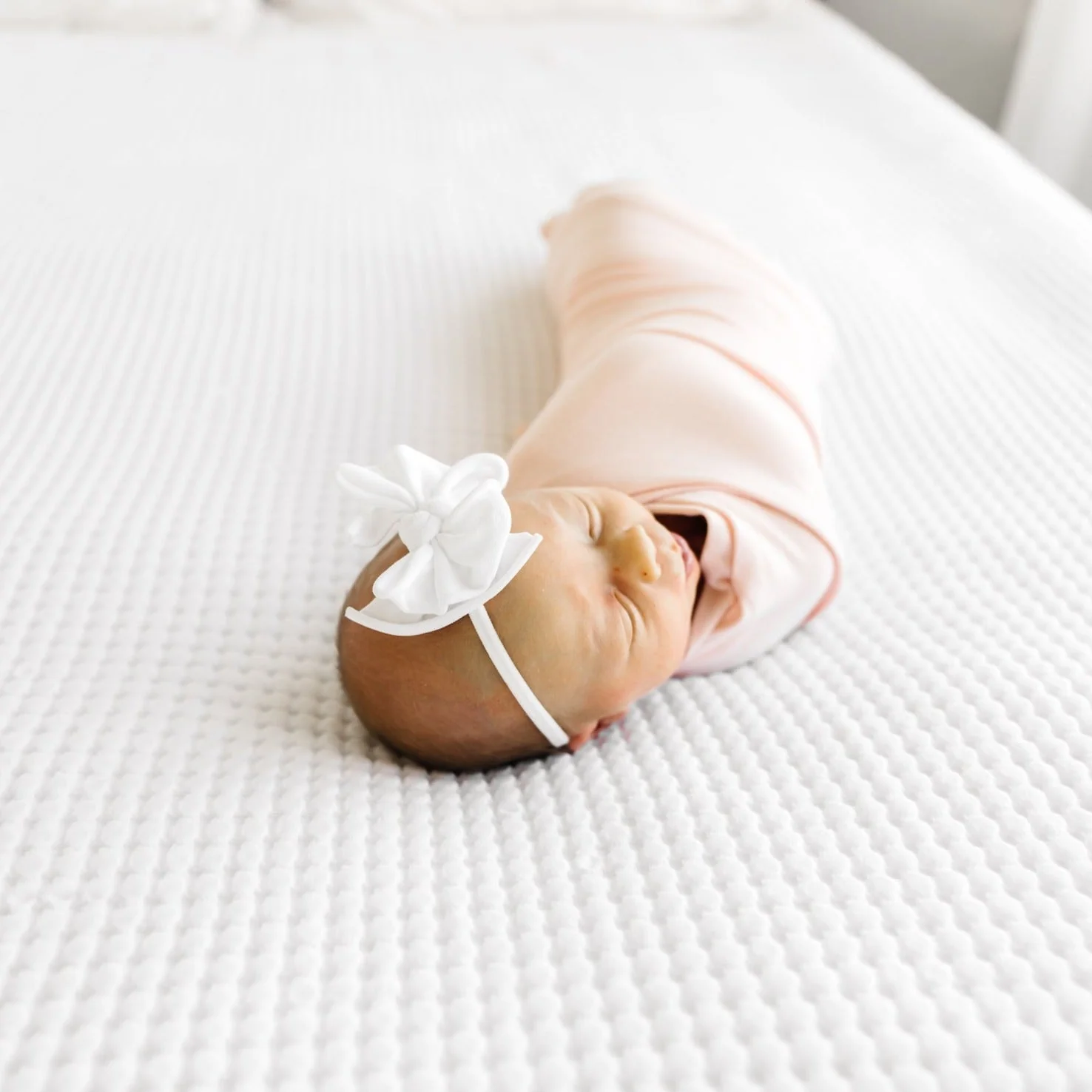 Baby Fab Skinny Headband - Ivory by Baby Bling - Image 2