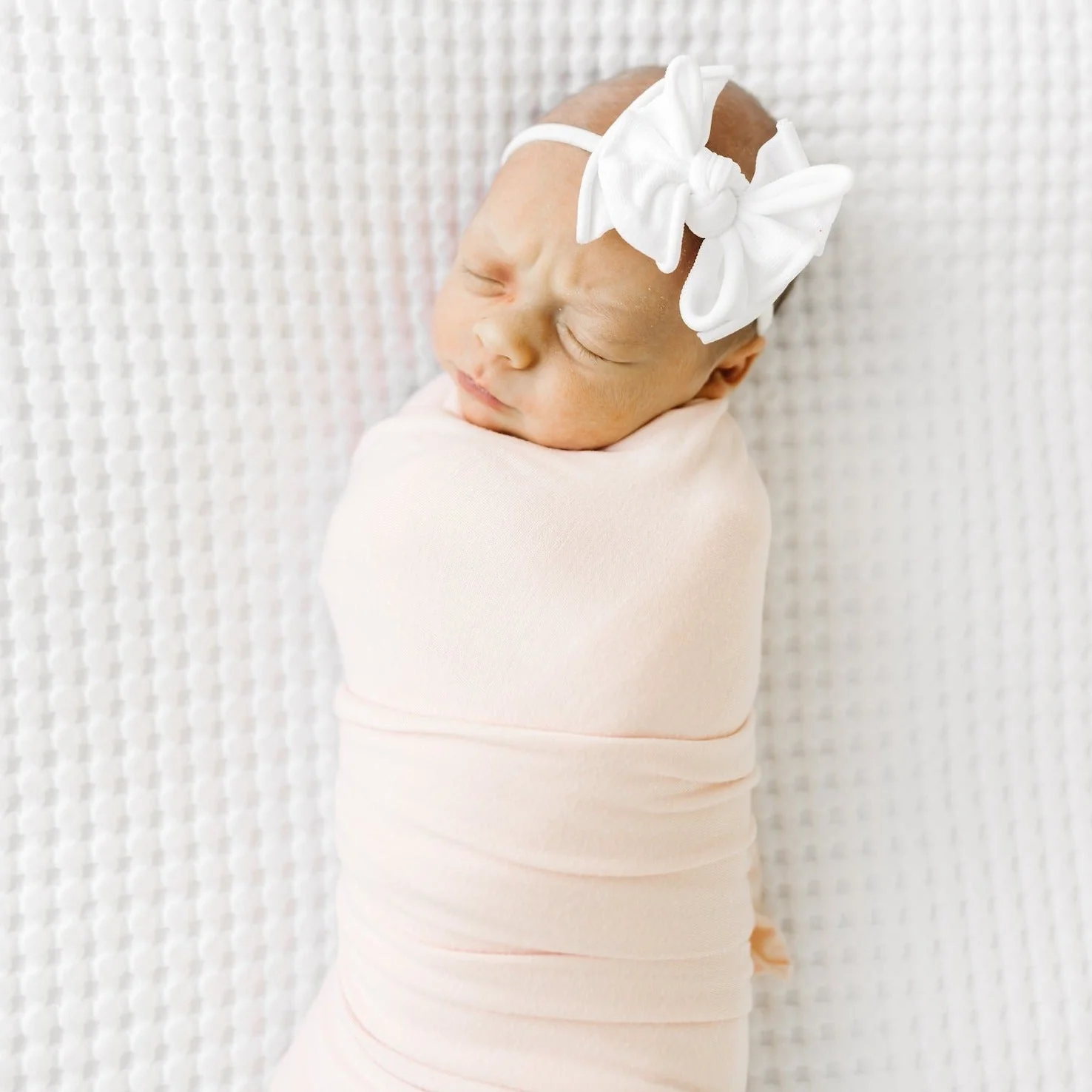 Baby Fab Skinny Headband - Rose Quartz by Baby Bling - Image 4