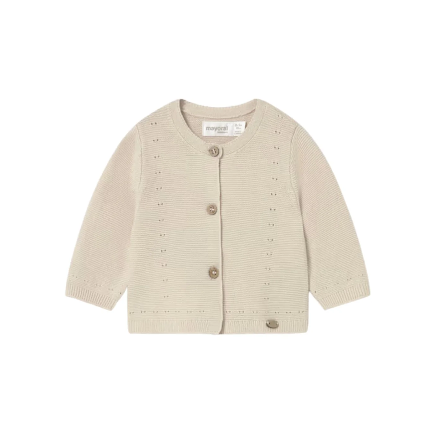 Baby Fine Knit Cardigan - Wheat by Mayoral