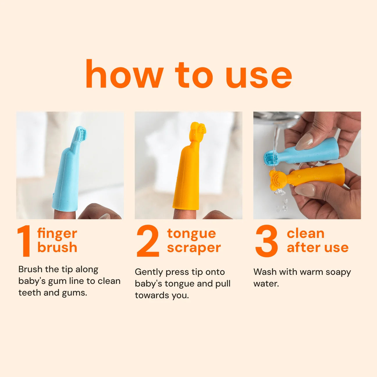 Baby Finger Brush and Tongue Scraper by Oogiebear - Image 7