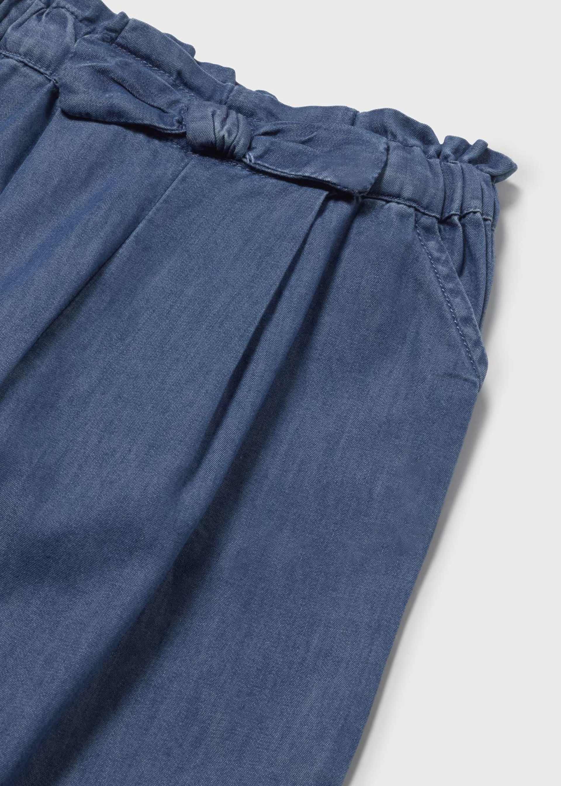 Baby Flowy Pants - Dark Denim by Mayoral - Image 4