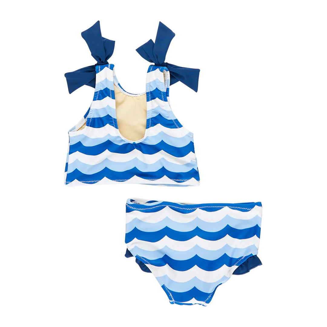 Baby Girls Shelly Tankini - Ocean Waves by Pink Chicken FINAL SALE - Image 4