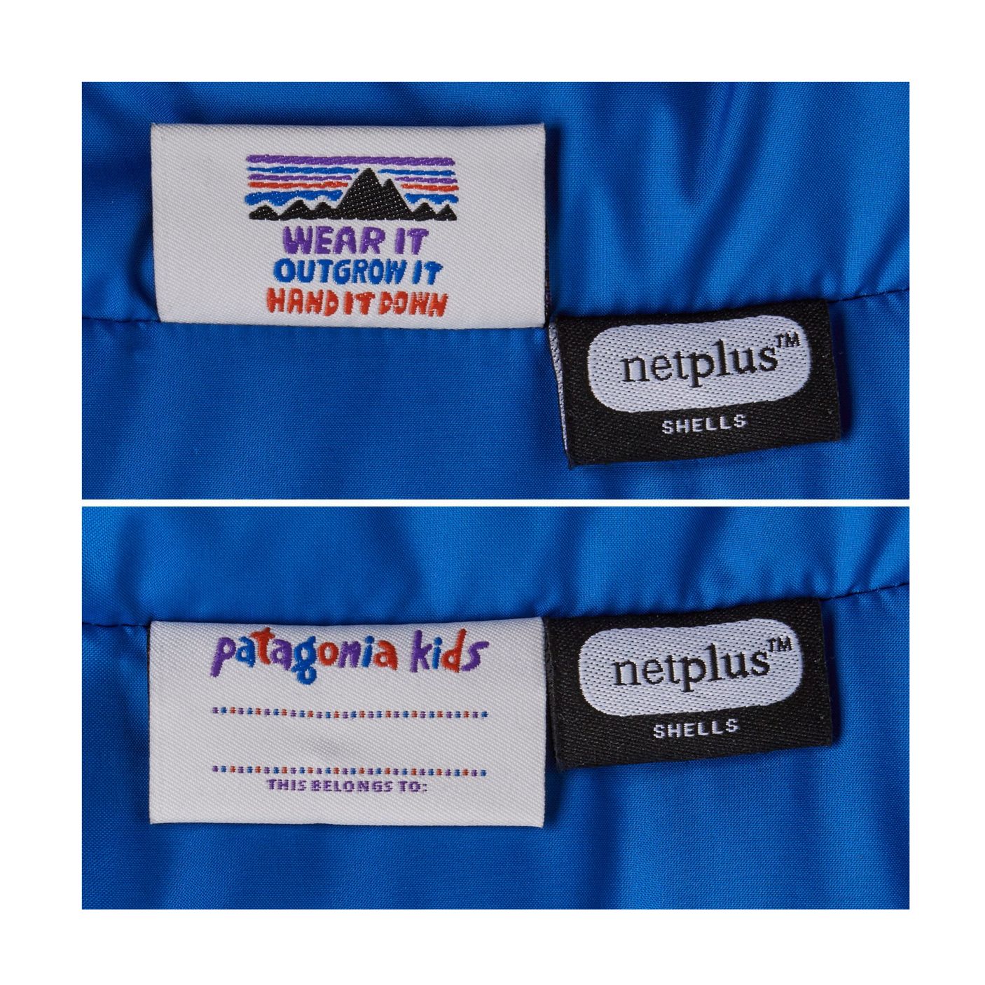 Baby Hi-Loft Down Sweater Hoody - Barnacle Blue by Patagonia - FINAL SALE - Image 3