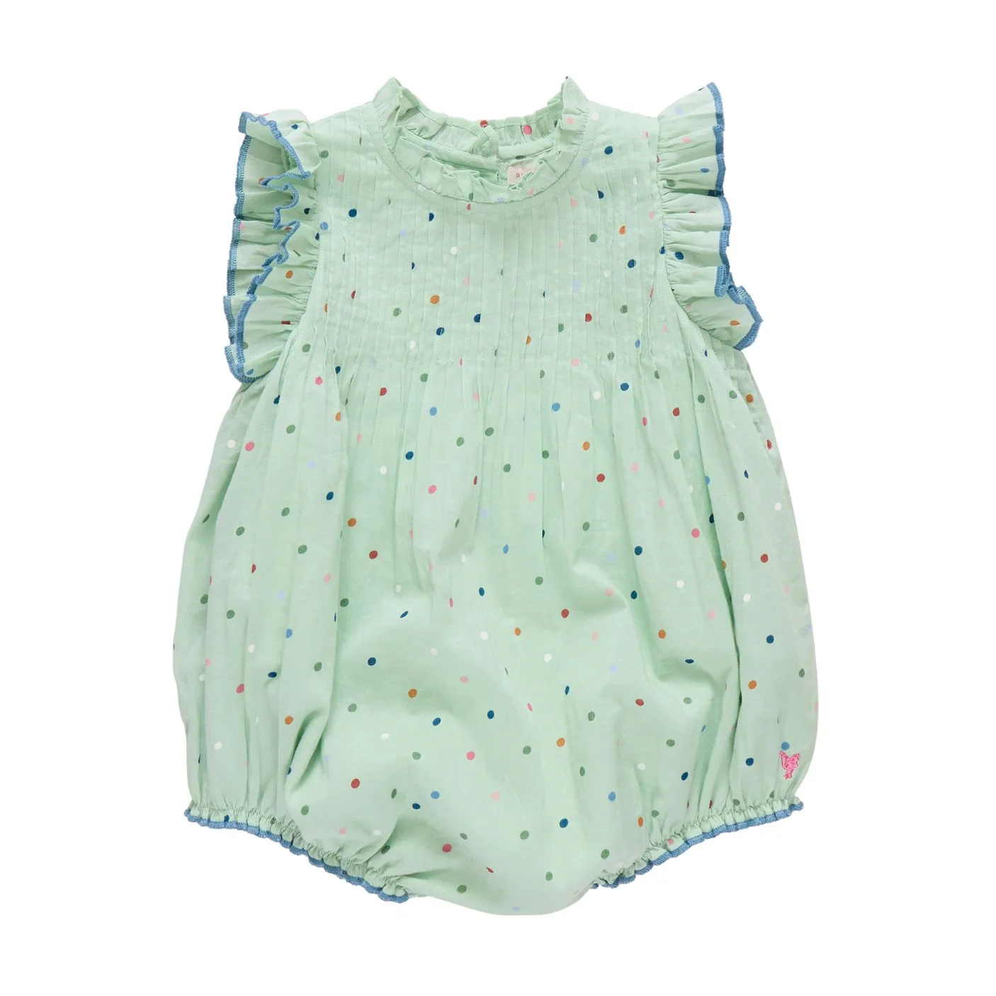 Baby Jaipur Bubble- Pastel Green Polka Dot by Pink Chicken - FINAL SALE