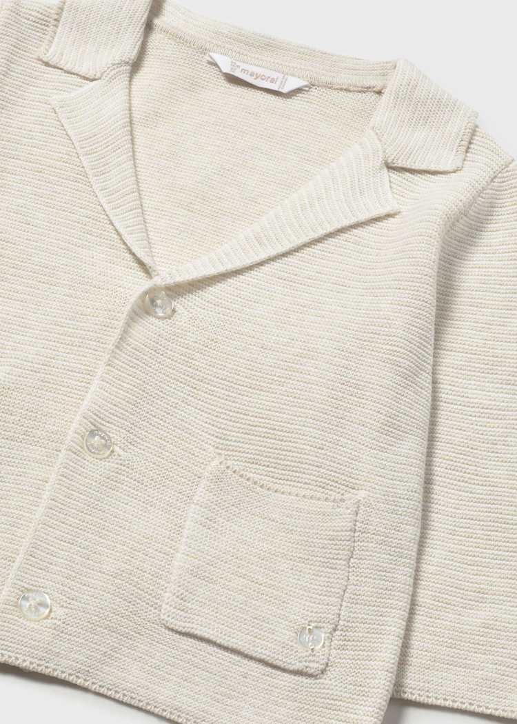 Baby Knit Blazer - Oat Heather by Mayoral - Image 5