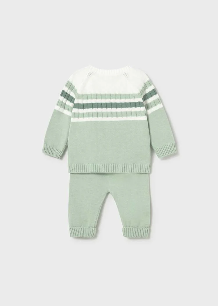 Baby Knit Pants and Sweater Set - Seaweed by Mayoral - Image 3