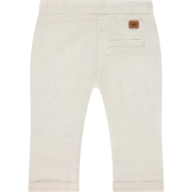 Baby Linen Pants - Stone by Babyface - Image 2