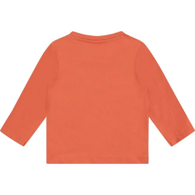 Baby Long Sleeve Tee - Cayenne Dancing Breakfast by Babyface - FINAL SALE - Image 2