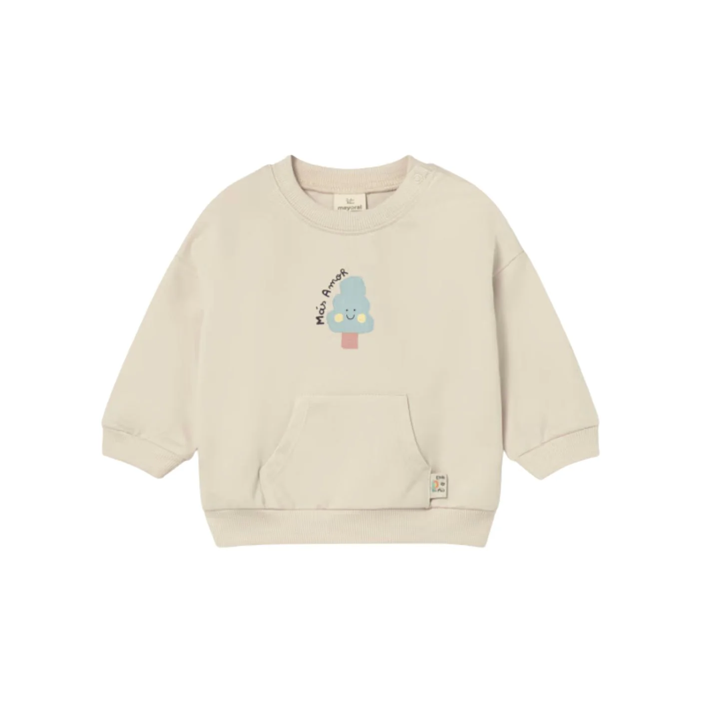 Baby Mas Amor Sweatshirt - Almond by Mayoral